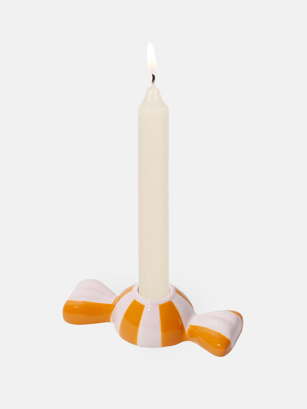 Doiy Funfair Candle Holder Orange