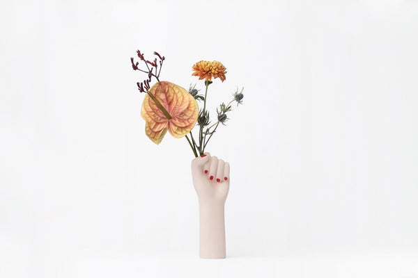 Doiy Girl Power Vase White