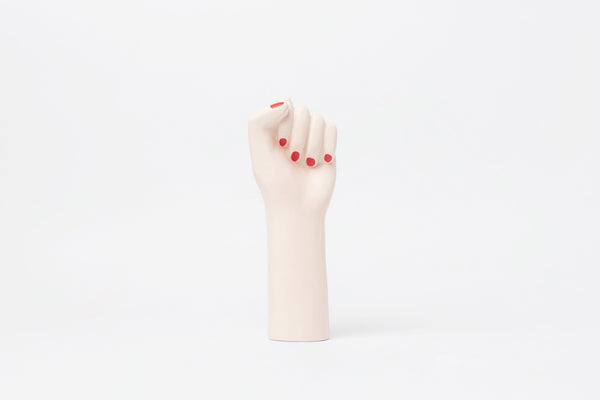 doiy Girl Power Vase White