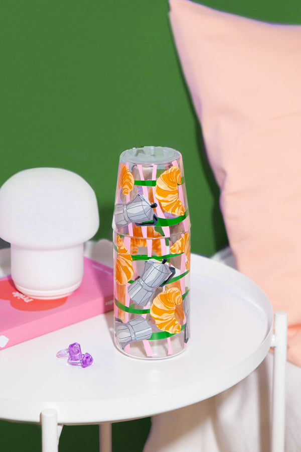 Doiy Good Morning Jar & Glass