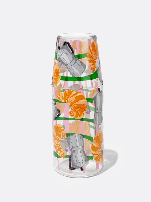 doiy Good Morning Jar & Glass