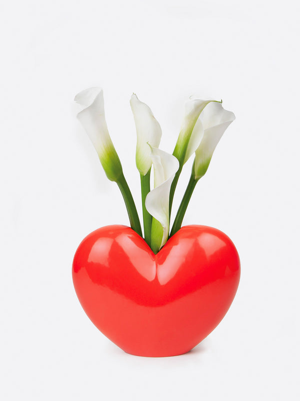 Doiy Love Vase Red