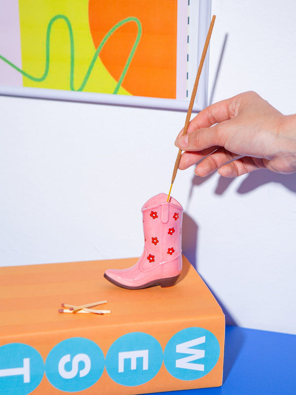 Doiy Rodeo Cowboy Boot Incense Holder