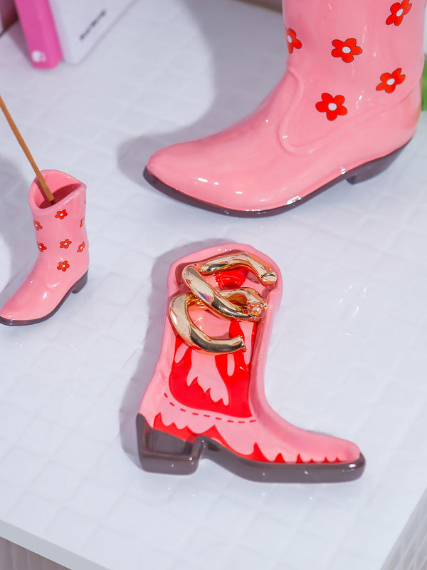 Doiy Rodeo Cowboy Boot Trinket Tray