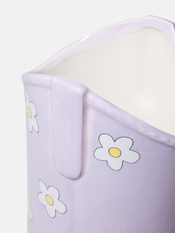 Doiy Rodeo Cowboy Boot Vase Lilac