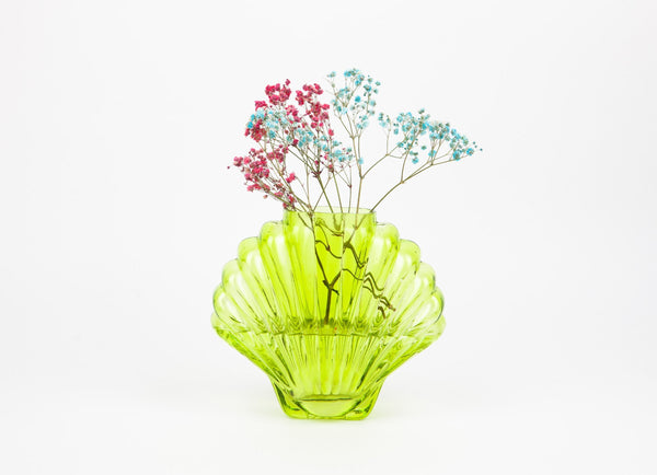 Doiy Seashell Vase Green