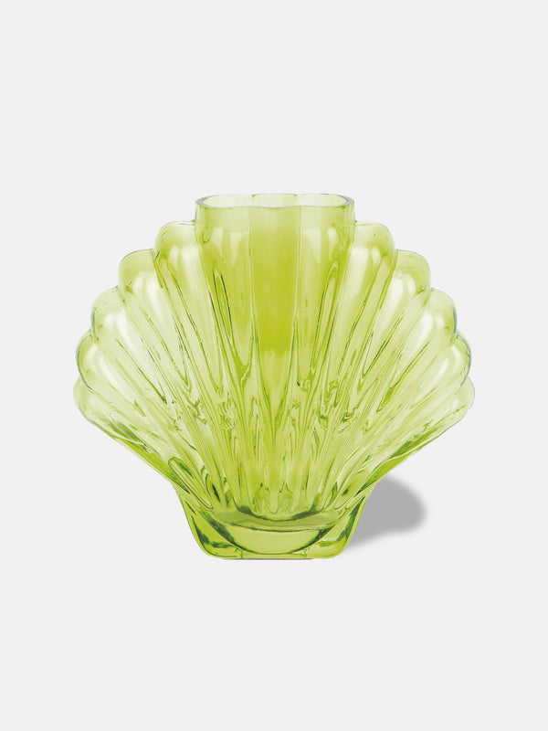 doiy Seashell Vase Green