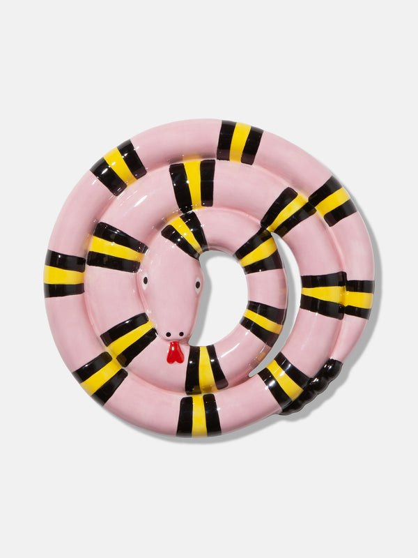doiy Snake Trivet Pink