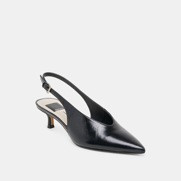 Dolce Vita Alenna Heels Midnight Crinkle Patent MIDNIGHT CRINKLE PATENT