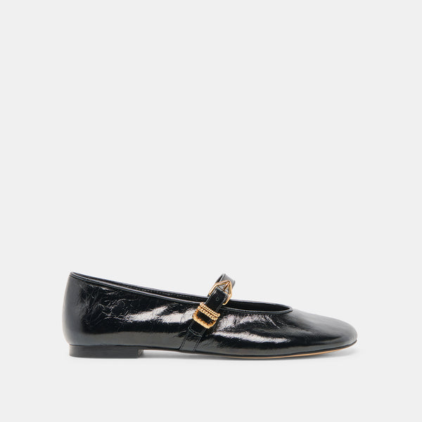 Dolce Vita Alizza Ballet Flats Midnight Crinkle Patent MIDNIGHT CRINKLE PATENT
