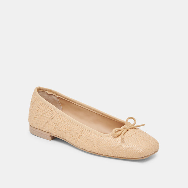 Dolce Vita Anisa Ballet Flats Lt Natural Woven Raffia LT NATURAL WOVEN RAFFIA