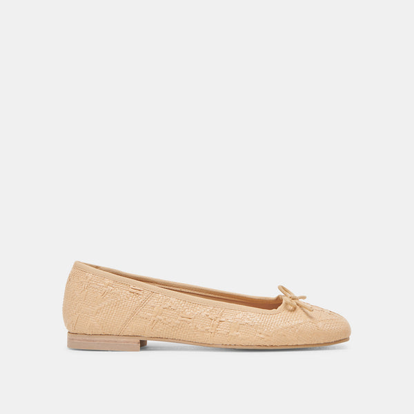 dolce vita Anisa Ballet Flats Lt Natural Woven Raffia LT NATURAL WOVEN RAFFIA