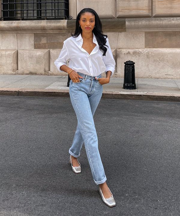 Dolce Vita Anisa Ballet Flats Silver Distressed Leather SILVER DISTRESSED LEATHER