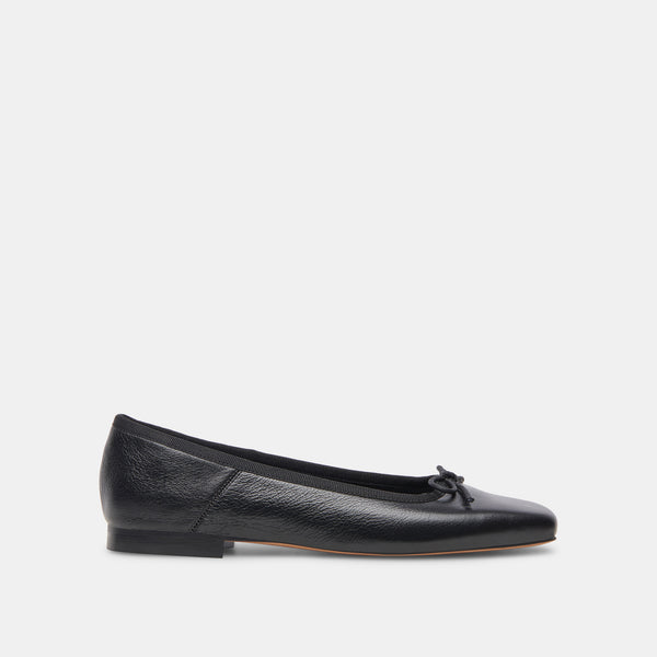 dolce vita Anisa Wide Ballet Flats Black Leather BLACK LEATHER