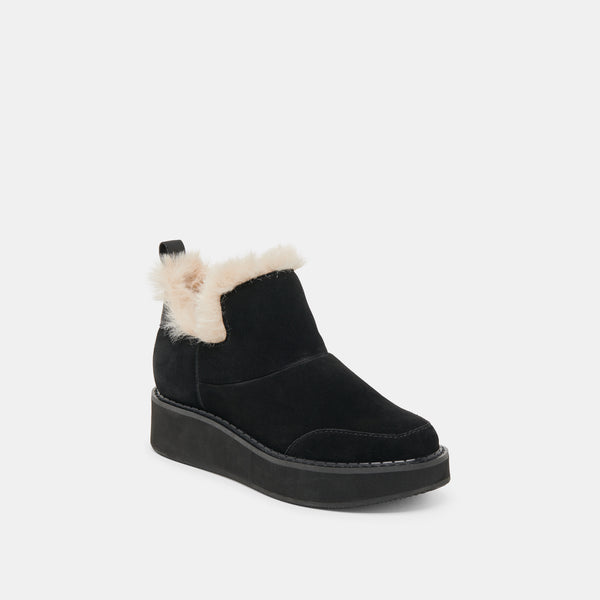 Dolce Vita Ardy Plush H2O Booties Onyx Suede ONYX SUEDE