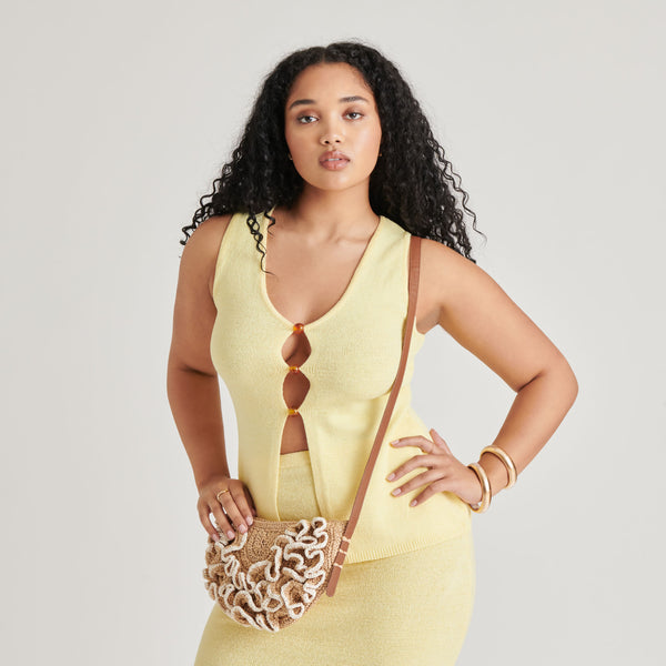 Dolce Vita Atrani Crossbody Natural Raffia NATURAL RAFFIA