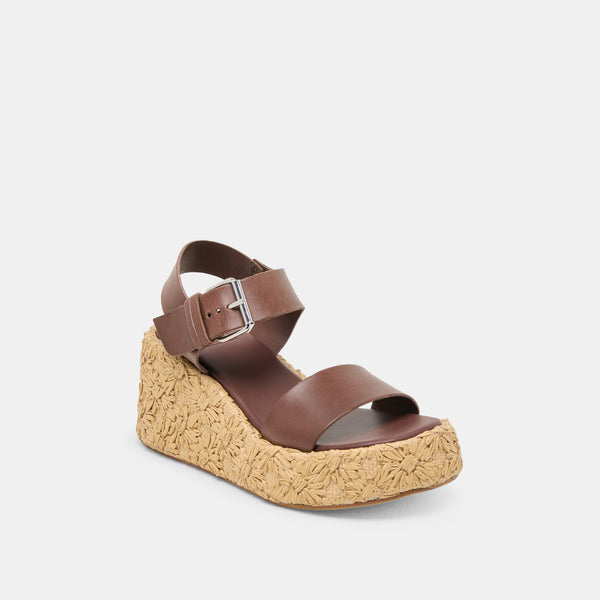Dolce Vita Auri Wedges Dk Brown Leather DK BROWN LEATHER