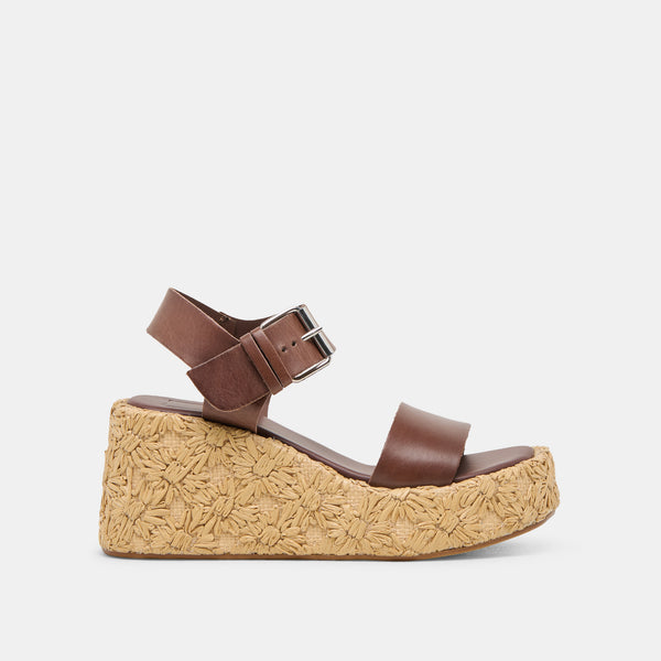 dolce vita Auri Wedges Dk Brown Leather DK BROWN LEATHER