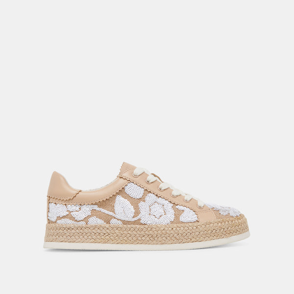 Dolce Vita Azalia Sneakers Natural Multi Floral Sequin NATURAL MULTI FLORAL SEQUIN