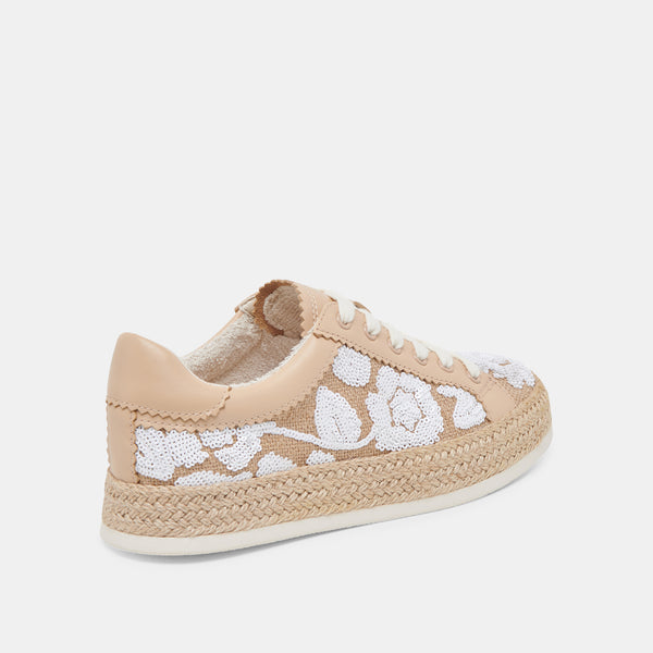 Dolce Vita Azalia Sneakers Natural Multi Floral Sequin NATURAL MULTI FLORAL SEQUIN