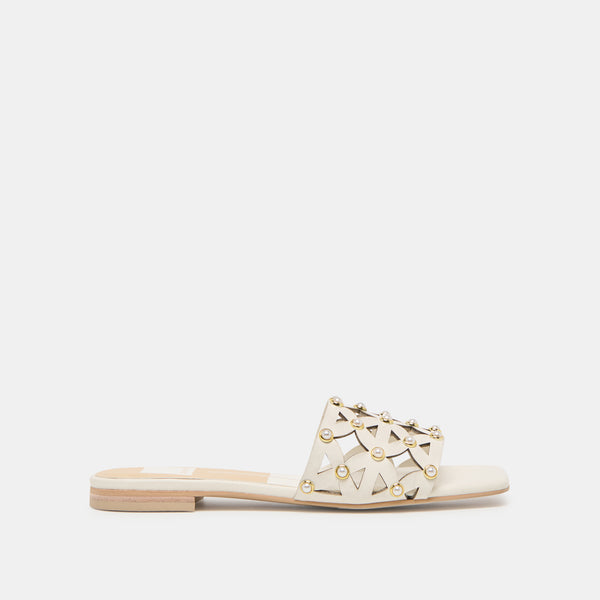 Dolce Vita Berrit Sandals White Leather WHITE LEATHER