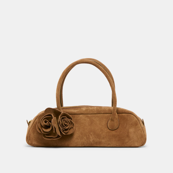 dolce vita Boracay Shoulder Bag Brown Suede BROWN SUEDE