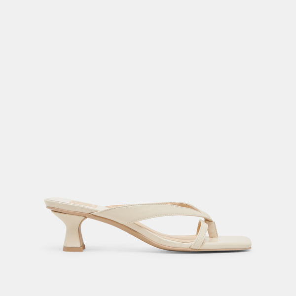 dolce vita Brevel Wide Heels Off White Leather OFF WHITE LEATHER