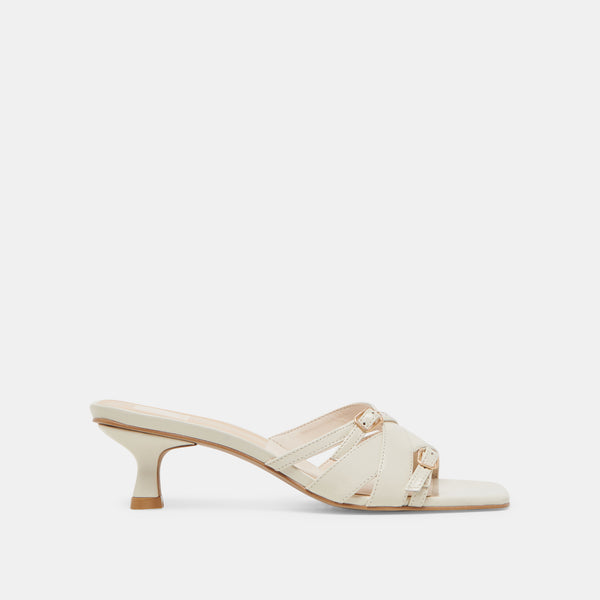 dolce vita Bryant Heels Ivory Crinkle Patent IVORY CRINKLE PATENT