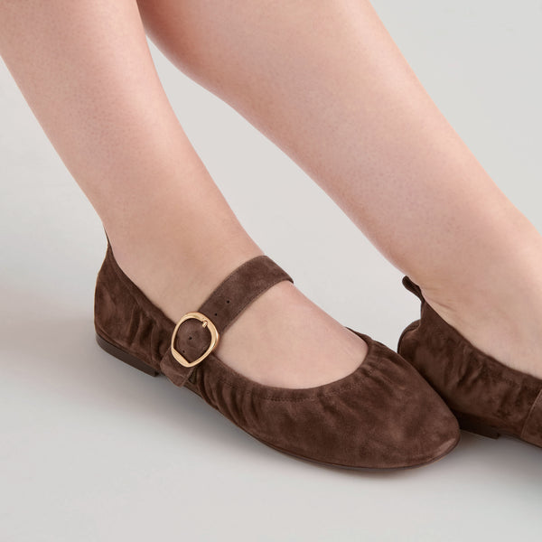 Dolce Vita Caely Ballet Flats Dk Brown Suede DK BROWN SUEDE
