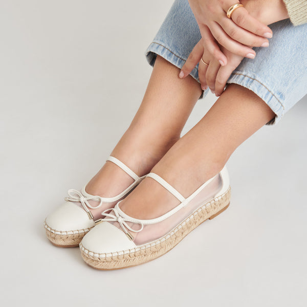 Dolce Vita Cambre Ballet Flats White Mesh WHITE MESH
