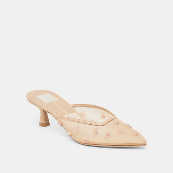 Dolce Vita Clara Heels French Vanilla Mesh FRENCH VANILLA MESH