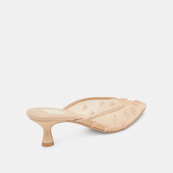 Dolce Vita Clara Wide Heels French Vanilla Mesh FRENCH VANILLA MESH