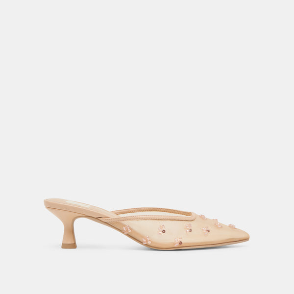 dolce vita Clara Wide Heels French Vanilla Mesh FRENCH VANILLA MESH