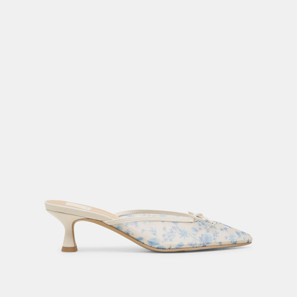Dolce Vita Cleo Heels Blue Floral Mesh BLUE FLORAL MESH