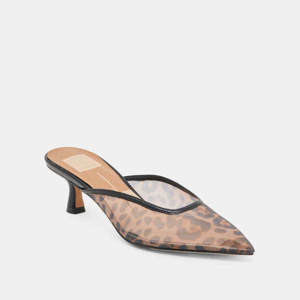 Dolce Vita Cleo Heels Dk Leopard Mesh DK LEOPARD MESH
