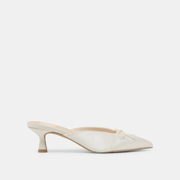 Dolce Vita Cleo Heels Off White Satin OFF WHITE SATIN