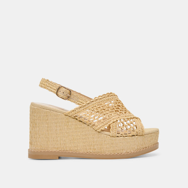 Dolce Vita Dexler Wedges Lt Natural Woven Raffia LT NATURAL WOVEN RAFFIA