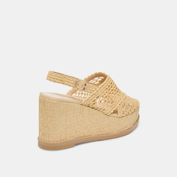 Dolce Vita Dexler Wedges Lt Natural Woven Raffia LT NATURAL WOVEN RAFFIA