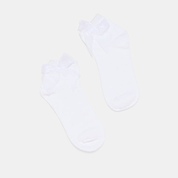Dolce Vita Bow Anklet Socks White WHITE