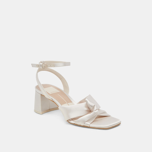 Dolce Vita Brenna Heels Ivory Satin IVORY SATIN