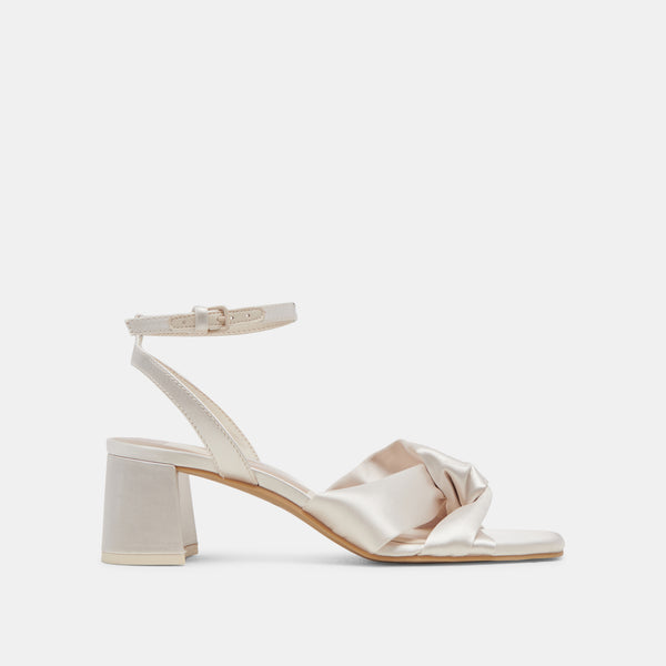 dolce vita Brenna Heels Ivory Satin IVORY SATIN
