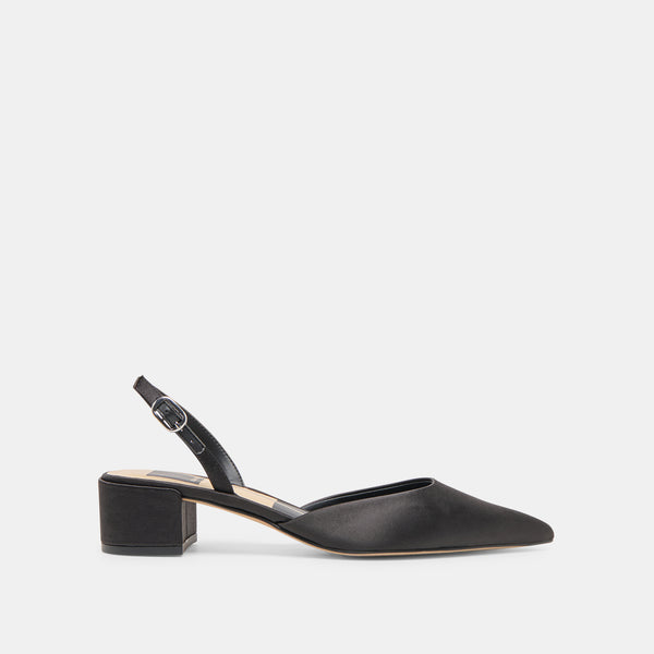 Dolce Vita Carel Heels Onyx Satin ONYX SATIN