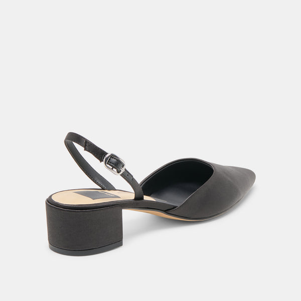 Dolce Vita Carel Heels Onyx Satin ONYX SATIN