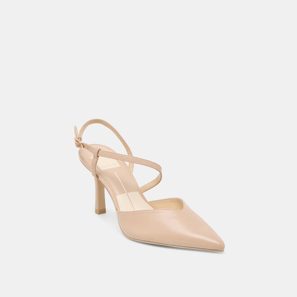 Dolce Vita Kamra Heels Beige Leather BEIGE LEATHER