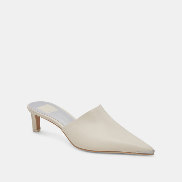Dolce Vita Lexy Heels Ivory Leather IVORY LEATHER