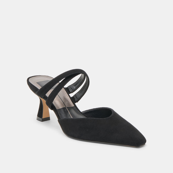 Dolce Vita Linore Heels Onyx Suede ONYX SUEDE