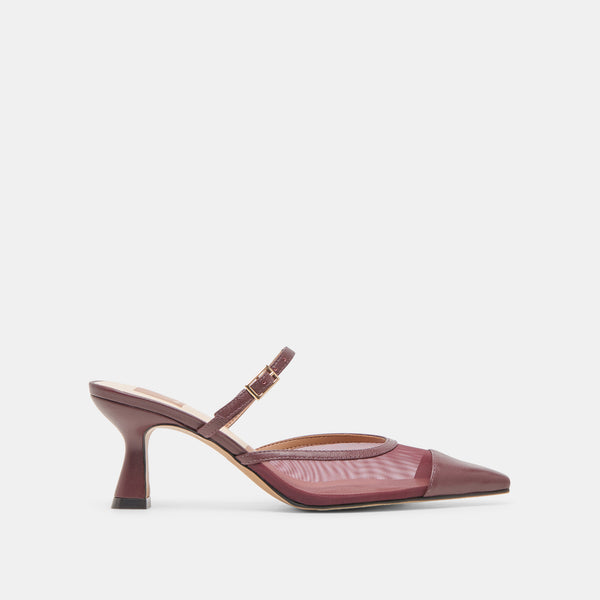 Dolce Vita Loyd Heels Burgundy Mesh BURGUNDY MESH