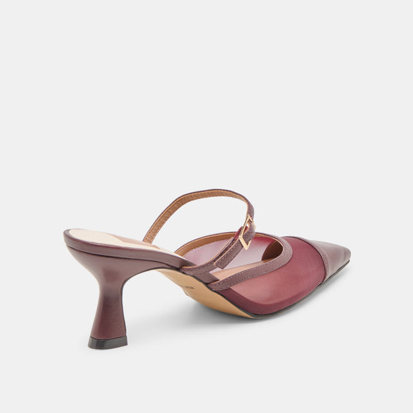 Dolce Vita Loyd Heels Burgundy Mesh BURGUNDY MESH