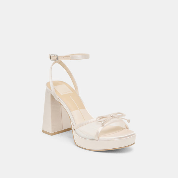 Dolce Vita Pandor Heels White Tulle WHITE TULLE