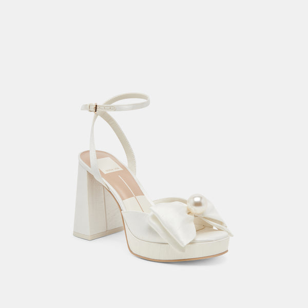 Dolce Vita Patton Heels Ivory Satin IVORY SATIN